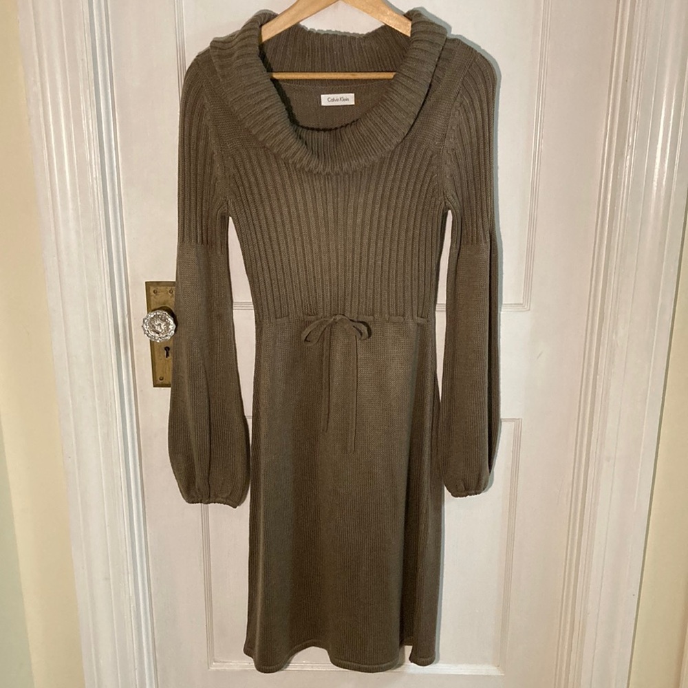 Calvin Klein Brown Sweater Dress